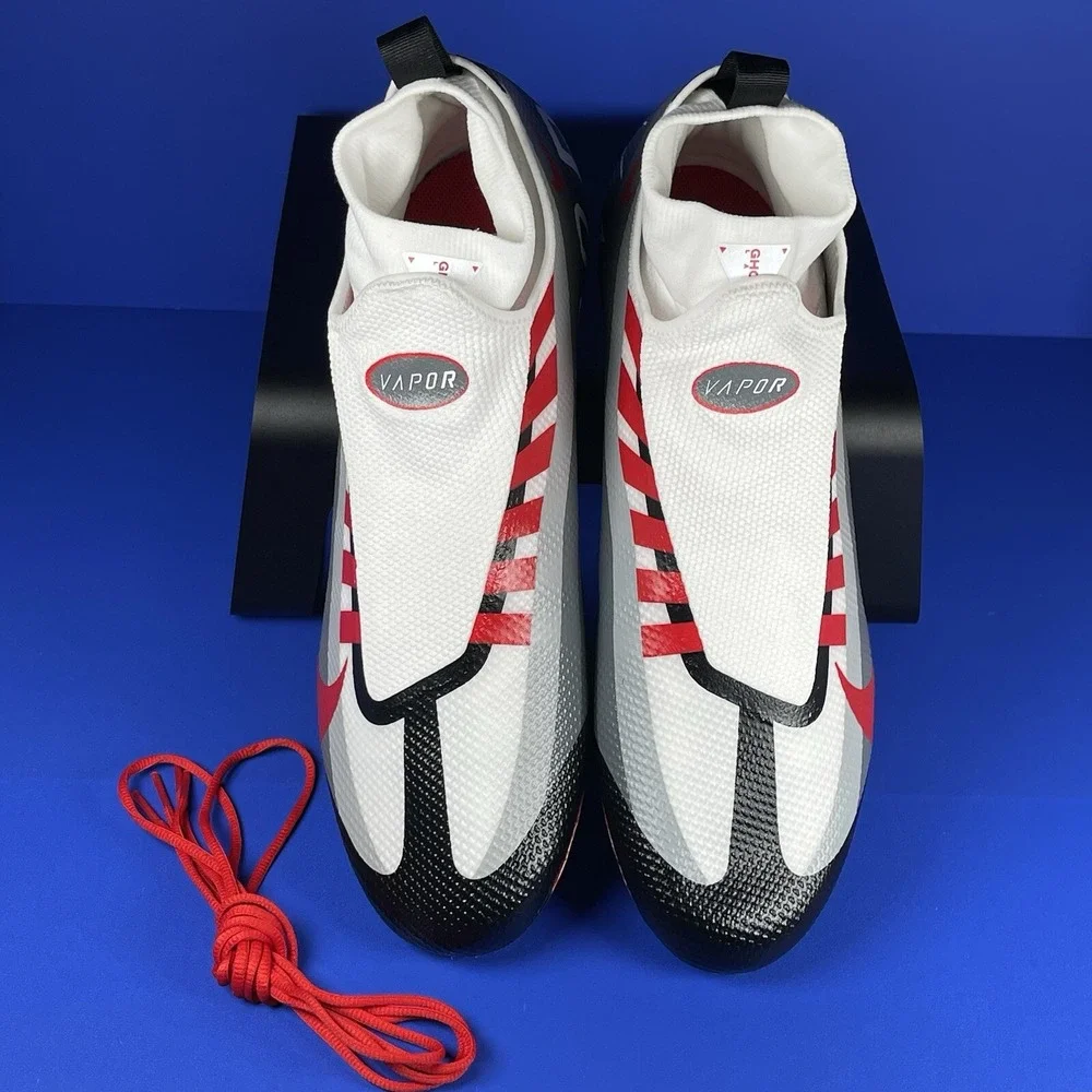 Nike Vapor Edge 360 Pro TB Men's 14‎ Black Red Football Cleats DV0778-001